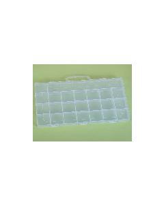 Jewelry box with transparent compartments