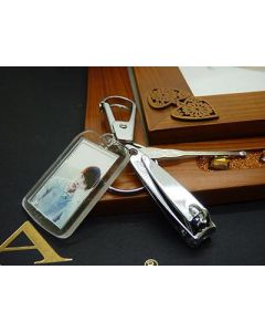 Nail clippers keychain metal keyring pendant with ear spoon multi-purpose keyring VI A8-1-2