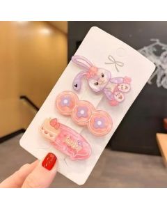 Acrylic hairpin duckbill clip bangs side clamp headpiece VI C6-4-1