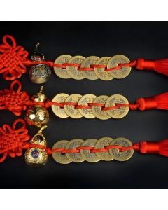 Five emperor money car pendant car rearview mirror safety charm car hanging