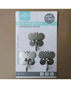 Sticky hook Le Miao 3 pieces stainless steel