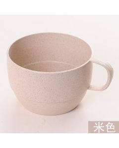 Milk cups with wheat straw