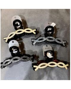 Grabbing clips, arcane diamonds, braided design