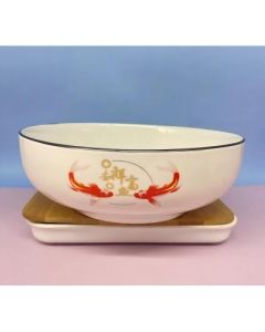 Electronic bowl Golden Lucky Fish 8 inches