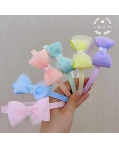 Children's headbands with tooth non-slip bow headbands