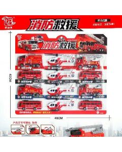 Fire-fighting trolley pull-back 12pcs/board