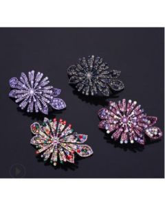 Hair ornament with diamonds, flowers, bangs, ornaments, Czech diamonds, Korea