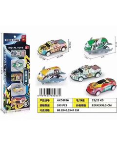 Car model alloy car iron set 240/carton