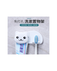 Toothpaste toothbrush shelf 