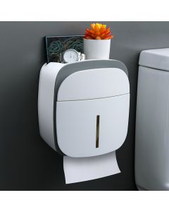 Double-walled oval tissue box