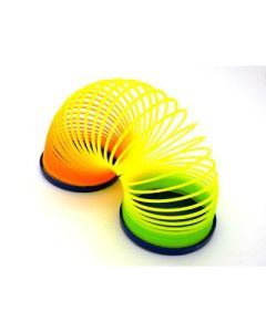 Early education educational toys color rings, plastic spring rings, pull rings, magic rainbow circles