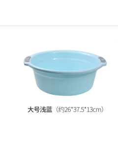 Plastic basin with thickened ears