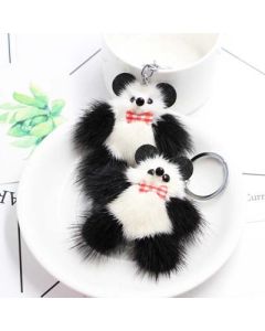 Panda plush pendant No. 22 mink fur