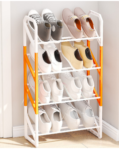 Lacquered tube shoe rack Two-tone