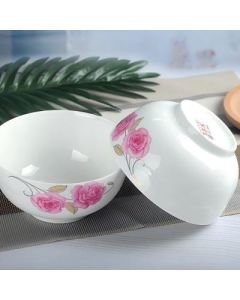 Side-flowered ceramic bowl 4.5 inches
