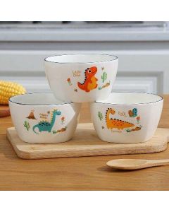 Square Bowl Ceramic Rice Bowl 4.5 inch 84pcs/piece