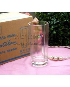 Crystalline glass Atte Blue high octagonal cup