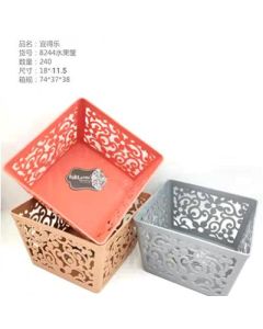Fruit Bowl Square lace cut-out geometric PP 120pcs/carton