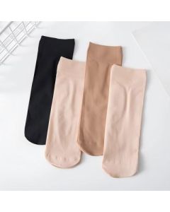 Loose mouth crystal cotton bottom socks Double layer thickened steel stockings wear-resistant non-slip socks