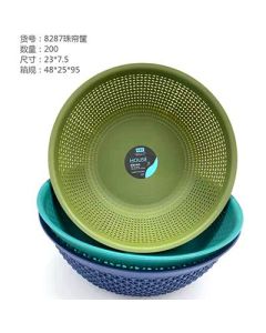 Bead curtain round hollow vegetable basket plastic 200pcs/carton