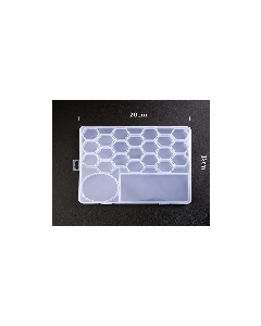 Jewelry storage box with large compartments