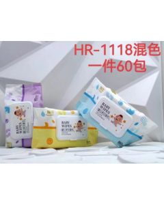 Baby Wipes HR-1118 Mixed Color 80pcs Enlarged and thickened