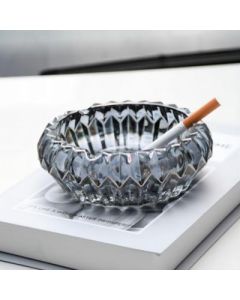 Ashtray BXYG140 grey crystal glass