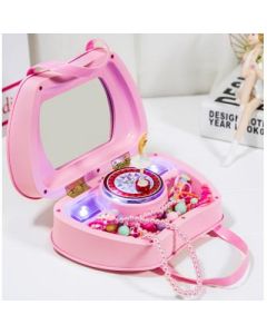 Glitter Tote Shoulder Bag Music Music Box Creative Spin Dancing Girls Kids Jewelry Box B32-3-2