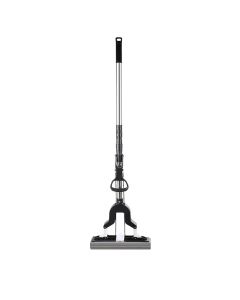 Fold the telescopic mop in half