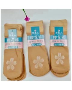 Women's Short Stockings Sakura Socks Summer Thin Super Stretch Plus Size Non-slip Loose Socks