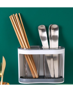 Chopstick rest double grid transparent