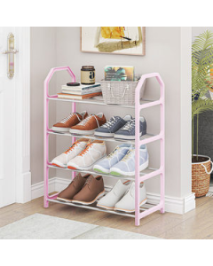 Shoe rack with three tubes