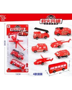 Playset Fire Navy Plate Suit Car Model