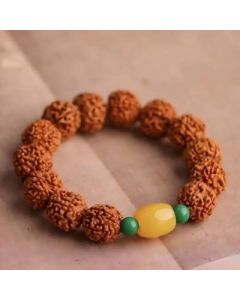 Buddha bead bracelet Nepal natural Vajra Bodhi five-petal red skin flesh pattern