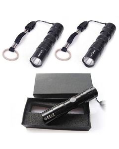 Flashlight LED light in a white box
