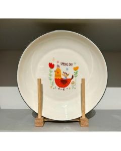Chinese Vintage Ceramic Plate 8.3 inch