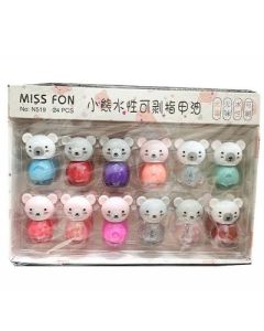 Water-based peelable nail polish Bear 519