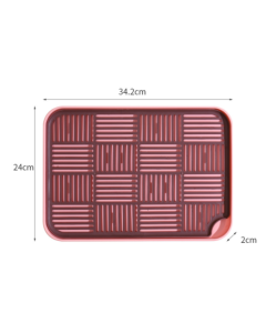 Double-walled drain tray plastic