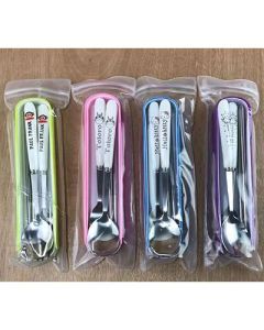 Western steak cutter, fork and spoon set 304 stainless steel