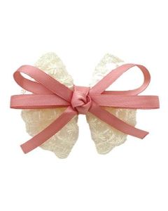 Lace lace bow hair clip Large