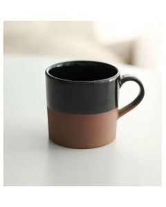 Double-coloured ceramic mug Simple mug