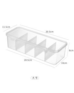 The data cable storage box is transparent