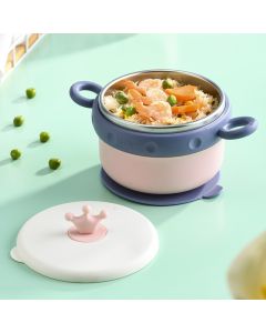 Stainless steel water-filled suction cup bowl crown