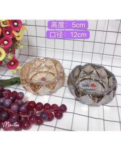 Glass ashtray gold 36/pc