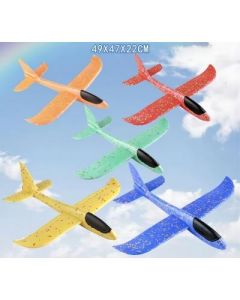 Children's toy hand toss foam airplane slalom glider L