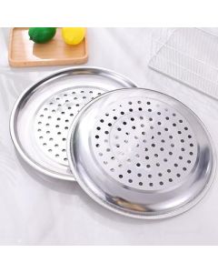 Multi-purpose plate, stainless steel shearted plate, steamed dumpling plate, 400/piece
