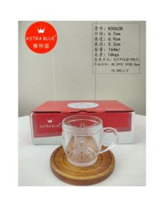 Transparent glass water bottle is thickened and heat-resistant