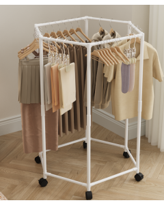 Rotating drying rack 16 tube hexagonal