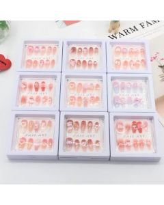 Cat's eye cartoon wears nail art detachable nail stickers