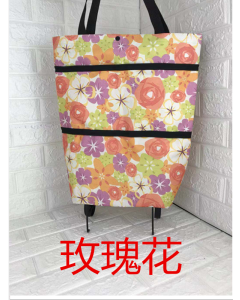 Shopping bag printed wheels